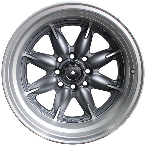 Picture of 15 Inch - Mini Lite Pro Reps - 4X100/114 - Matt Grey Machined Face