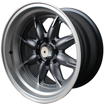 Picture of 15 Inch - Mini Lite Pro Reps - 4X100/114 - Matt Grey Machined Face