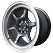 Picture of 15 inch - Crest - 8x100/114 - Matt Grey/ Machined Lip