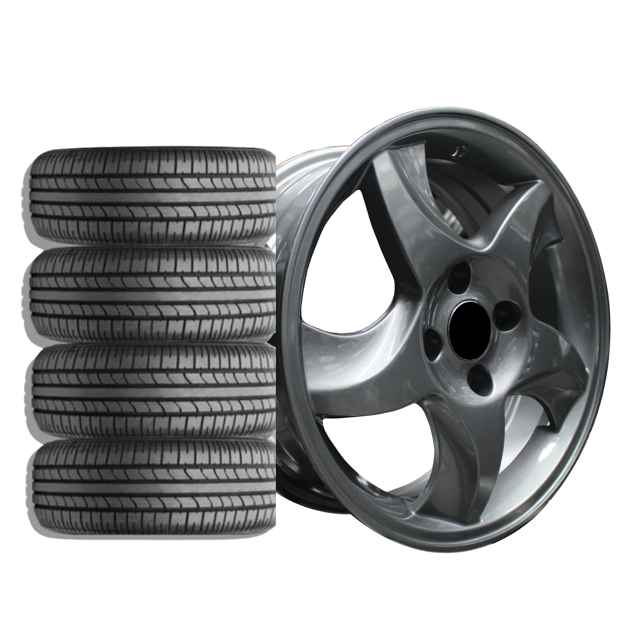 15 inch - Blades - 4X100 - Gunmetal - COMBO