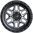 Picture of 18 inch - Outback- 6x139 - Matt Black Machined Face