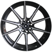 Picture of 17- inch Dominant - 4x100/114 -  Black Machined Face