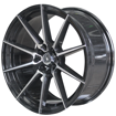 Picture of 17- inch Dominant - 4x100/114 -  Black Machined Face