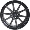 Picture of 17- inch Dominant - 4x100 -  Black Machined Smoked Face