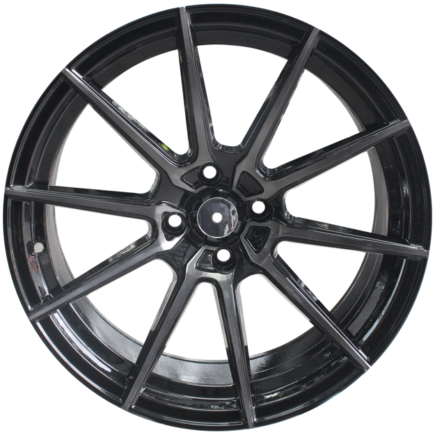 Picture of 17- inch Dominant - 4x100 -  Black Machined Smoked Face