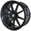 Picture of 17- inch Dominant - 4x100 -  Black Machined Smoked Face