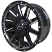 Picture of 20 inch - Disciple - 6x135/139 -  Gloss Black + Milling