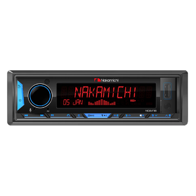 Picture of Nakamichi NQ617B Radio Bluetooth/USB Car Stereo  (Single Din)