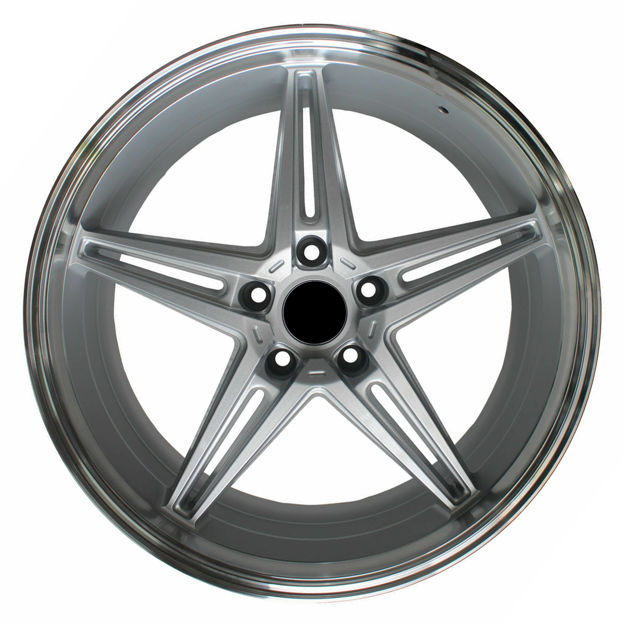 19 inch - Stanza - N/W - 5x114.3 - Silver Machined Lip