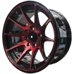 14 Inch - Explosive - 4X100/114 - Black Machined Face + Red Coat