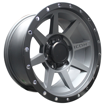 16 Inch - Icon - 6x139.7 - Matt Grey + Matt Black Lip