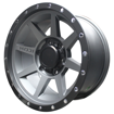 16 Inch - Icon - 6x139.7 - Matt Grey + Matt Black Lip