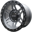 15 Inch - Method - 6x139.7 - Matte Grey + Matt Black Lip
