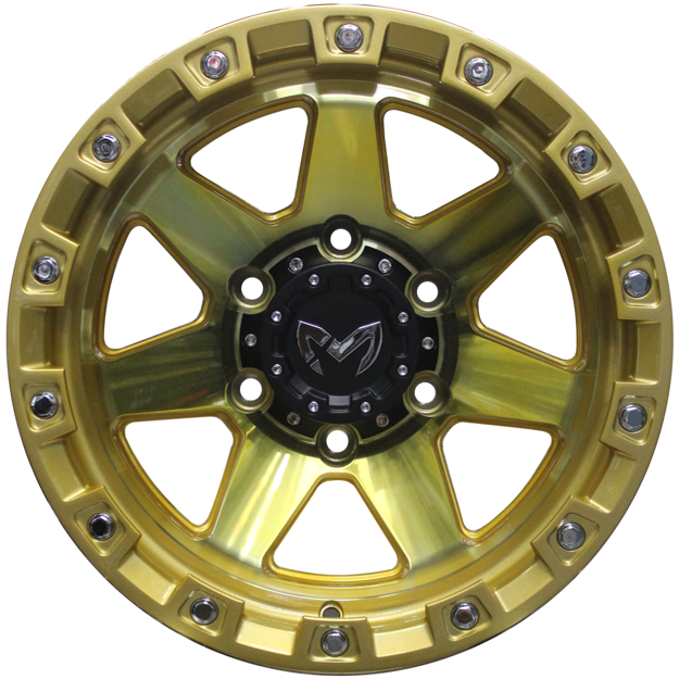 15 inch - Migration - 6x139 - Gold + Gold Clear Black Ring