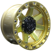 15 inch - Migration - 6x139 - Gold + Gold Clear Black Ring