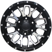 15 inch - Backbone - 6x139 - Black Machine Face
