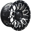 15 inch - Backbone - 6x139 - Black Machine Face