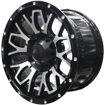15 inch - Backbone - 6x139 - Black Machine Face