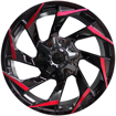 20 Inch - Crimson - 6x135/139 -  Matt Black Red