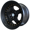 15 Inch - Maestro  - 4x100/114 - Matt Black + Gold Rivets