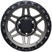 15 Inch - Kytnetic - 6x139.7 - Matte Bronze + Matt Black Lip