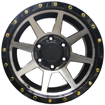 16 Inch - Nexus - 6x139.7 - Black Machine Face + Bronze