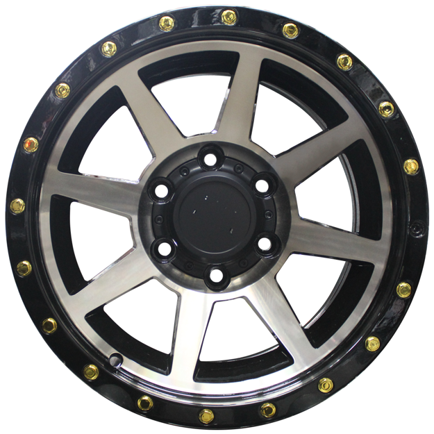 16 Inch - Nexus - 6x139.7 - Black Machine Face + Bronze