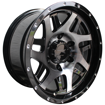 15 Inch - Sabre - 6x139.7 - Black Machined Face + Black
