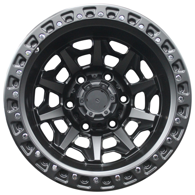 15 inch - Hunter - 6x139 - Matte Black