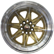 15 inch - Mini Lite Pro Reps - 5X100/114 - Gold /Machined Face