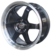 17 Inch - TE37 - 5x112 - Black Machined Lip