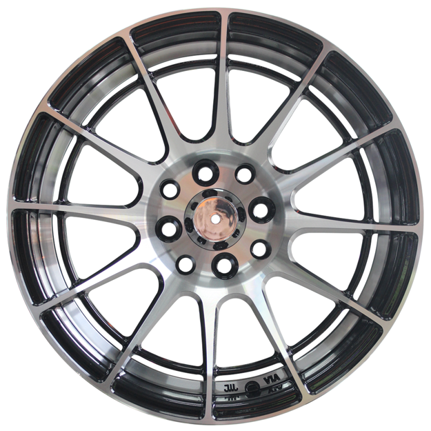 15 Inch - Volatile - 4X100/114 - Machine Black + Undercut