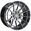 15 Inch - Volatile - 4X100/114 - Machine Black + Undercut