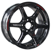 15 inch - Vector - 4X100/114 -Gloss Black + Mill Redline