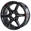 15 inch - Vector - 4X100/114 -Gloss Black + Mill Redline