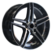 15 Inch - Rupture - 4X100/114 - Black Machine Face + Undercut