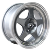 15 Inch - Carson - 4x100 -  Machine Lip + Grey