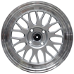 15 Inch - LM iLLUSION - 4x100 -  Silver Machine Lip