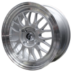 15 Inch - LM iLLUSION - 4x100 -  Silver Machine Lip