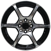 15 inch - Stoney - 4x100/114 - Machine Black