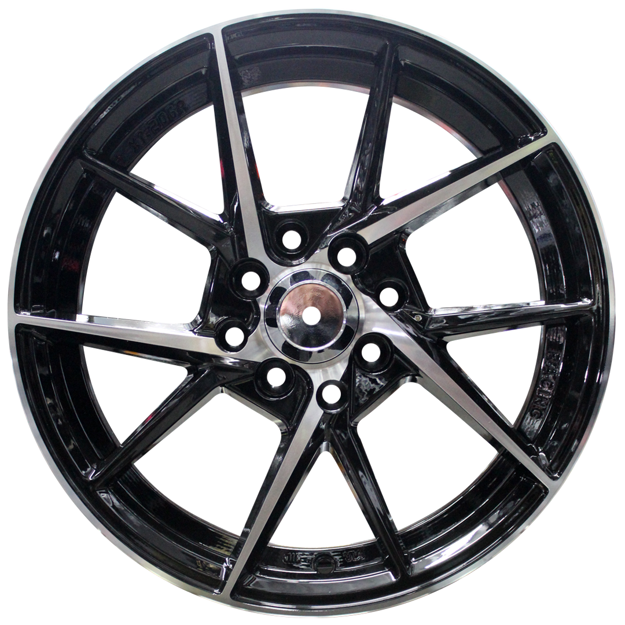 15 Inch - Rochester - 4X100/114 - Black Machine Face + Undercut