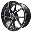 15 Inch - Rochester - 4X100/114 - Black Machine Face + Undercut