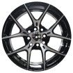 15 inch - Stigmata - 4X100/114 - Black Machine Face + Undercut