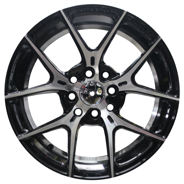 15 inch - Stigmata - 4X100/114 - Black Machine Face + Undercut
