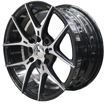 15 inch - Stigmata - 4X100/114 - Black Machine Face + Undercut