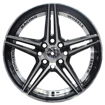 15 Inch - Typhoon - 4X100/114 - Black Machine Face + Undercut