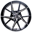 15 Inch - Rochester - 4X100/114 - Black Machine Face + Undercut
