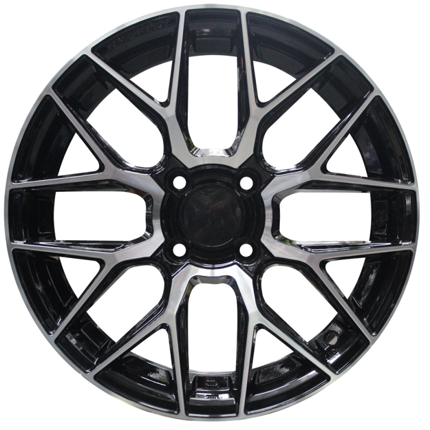 15 Inch - Omerta - 4X100 - Black Machine Face