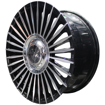 17 inch - Aasta - 5x112 - Black Machined Face