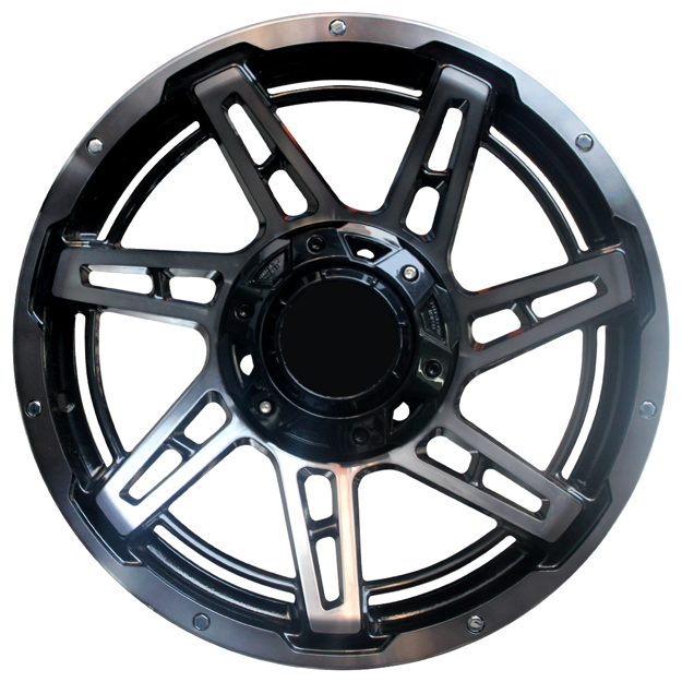 17 inch - Liberator - 6x139 - Black Smoked Machine Face